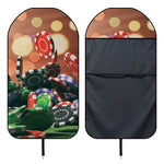 Falling Poker Chips Print Waterproof Car Seat Cover