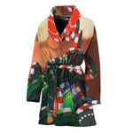 Falling Poker Chips Print Women's Bathrobe
