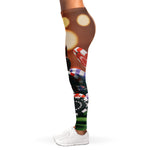 Falling Poker Chips Print Women's Leggings