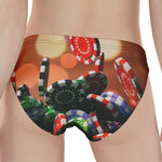 Falling Poker Chips Print Women's Panties