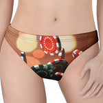 Falling Poker Chips Print Women's Thong