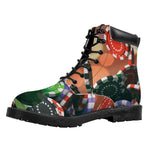 Falling Poker Chips Print Work Boots