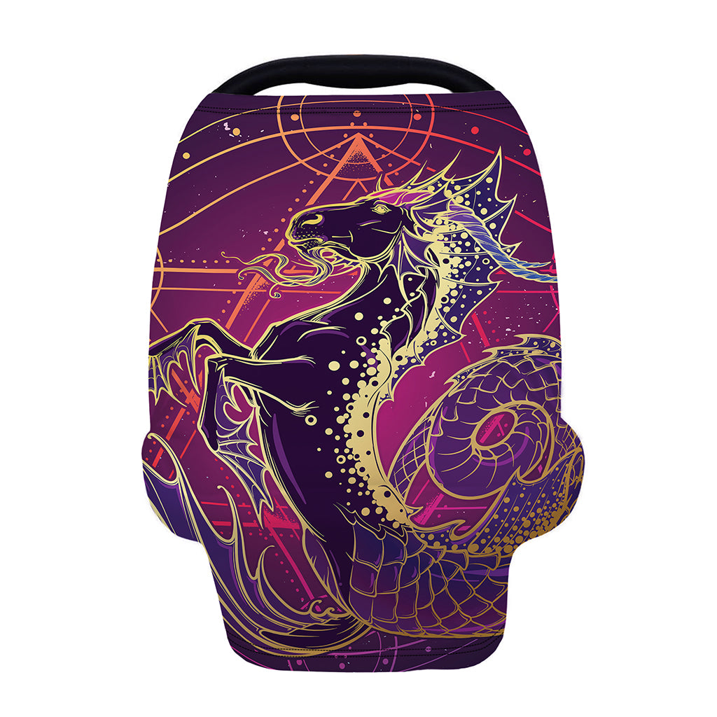 Fantastic Capricorn Sign Print Baby Seat Cover