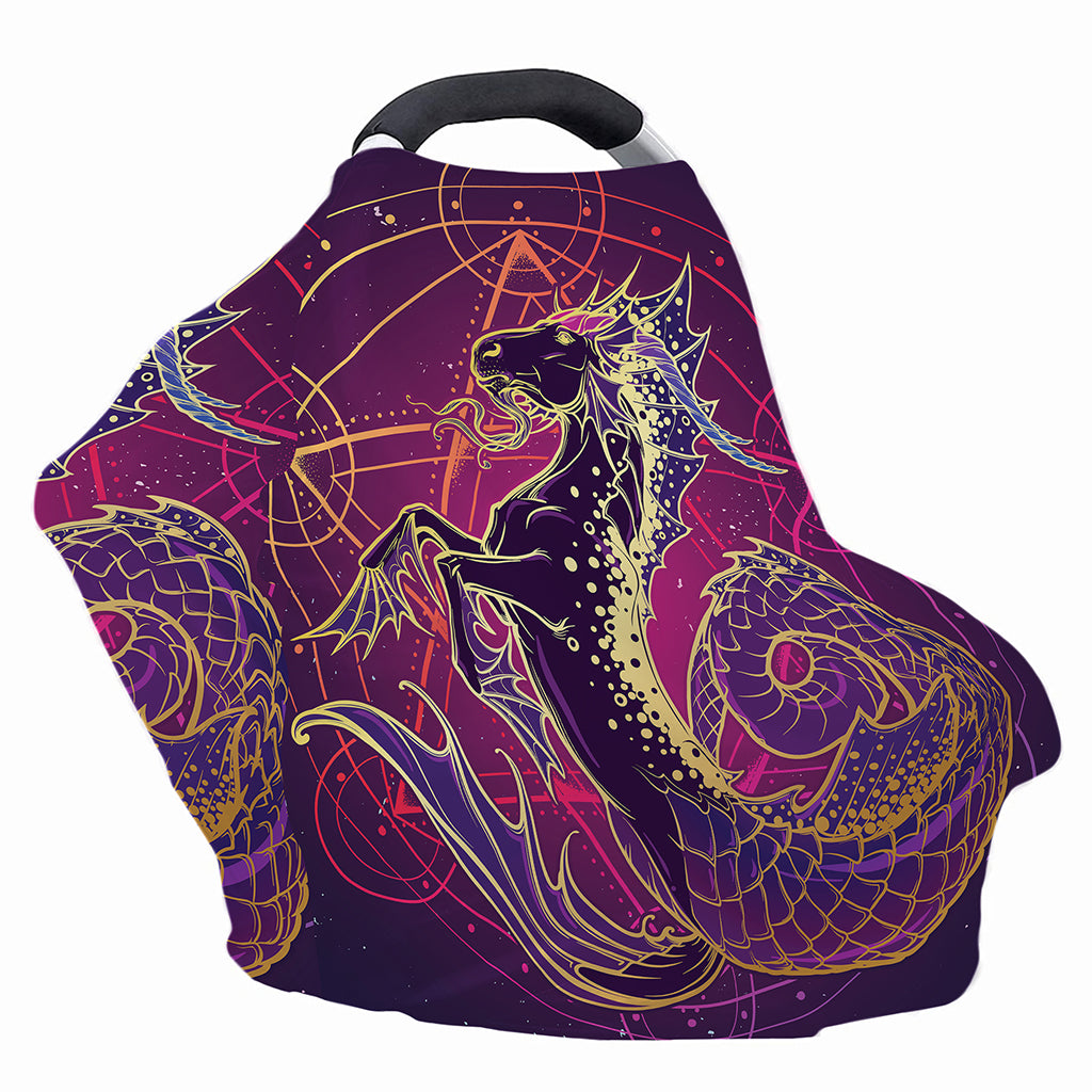 Fantastic Capricorn Sign Print Baby Seat Cover