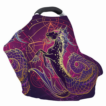 Fantastic Capricorn Sign Print Baby Seat Cover