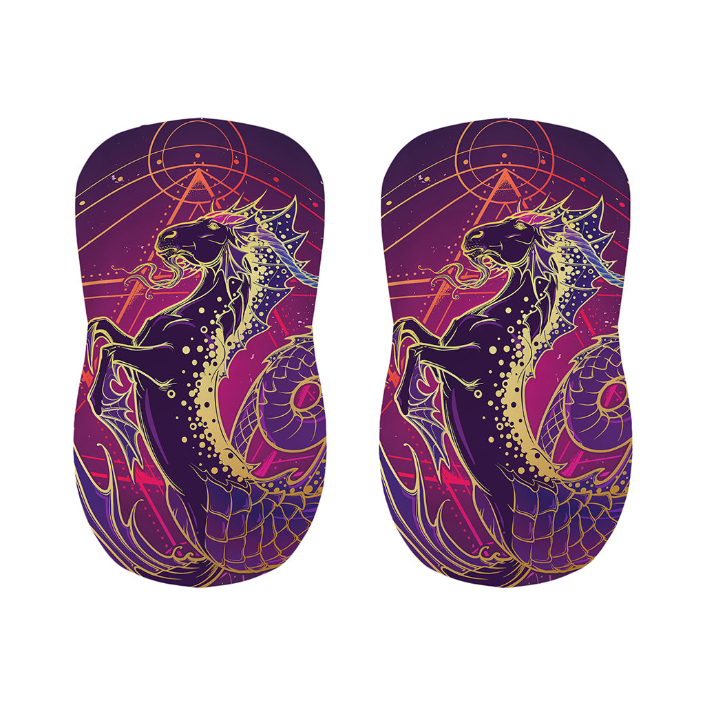 Fantastic Capricorn Sign Print Bar Stool Covers