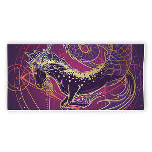 Fantastic Capricorn Sign Print Beach Towel