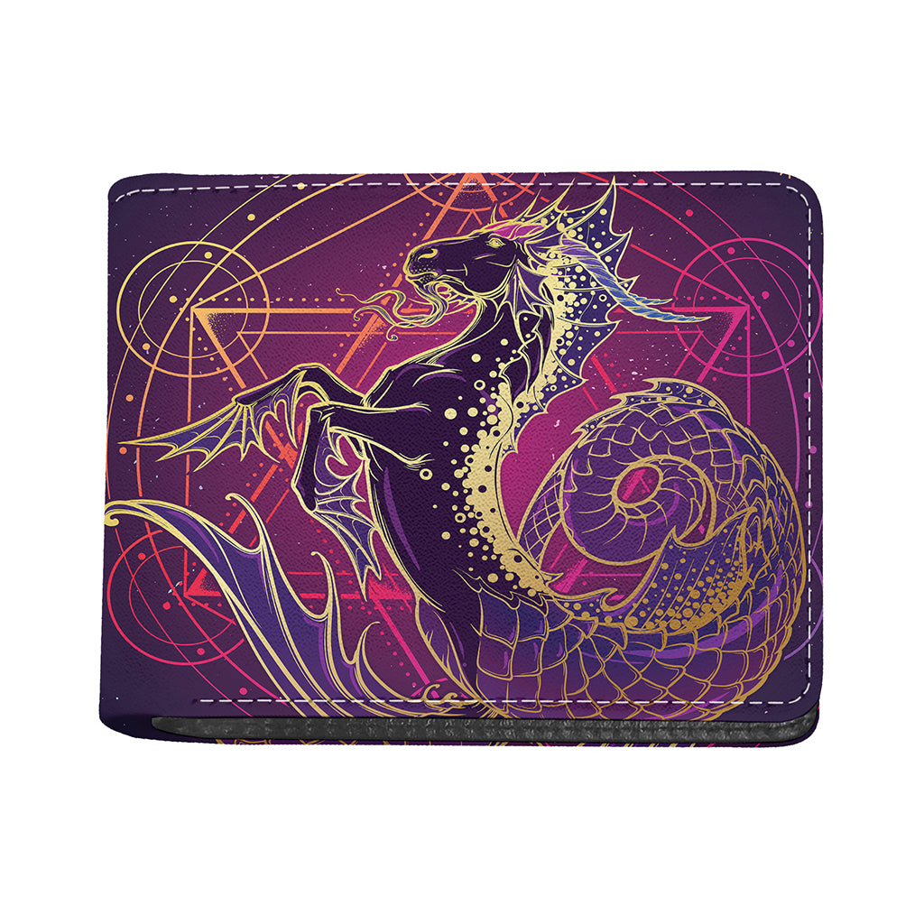 Fantastic Capricorn Sign Print Bifold Wallet