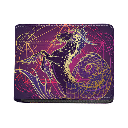 Fantastic Capricorn Sign Print Bifold Wallet