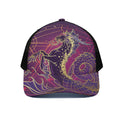Fantastic Capricorn Sign Print Black Mesh Trucker Hat