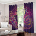 Fantastic Capricorn Sign Print Dimout Grommet Curtains