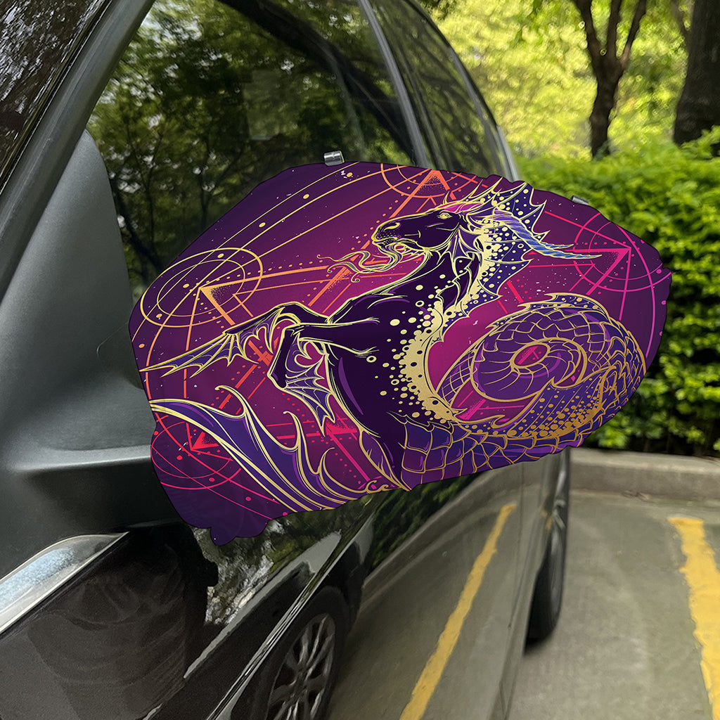 Fantastic Capricorn Sign Print Car Side Mirror Covers