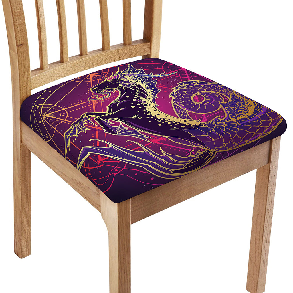 Fantastic Capricorn Sign Print Chair Cushion Cover