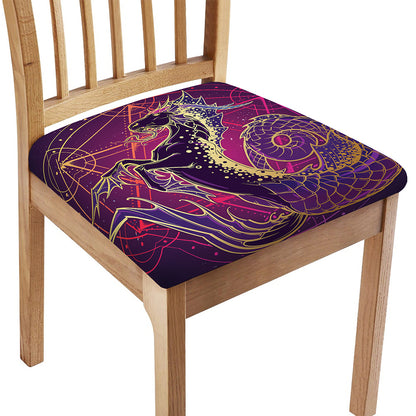 Fantastic Capricorn Sign Print Chair Cushion Cover