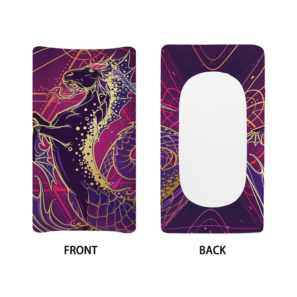 Fantastic Capricorn Sign Print Changing Pad Cover
