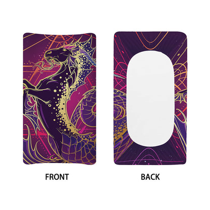 Fantastic Capricorn Sign Print Changing Pad Cover