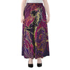 Fantastic Capricorn Sign Print Chiffon Maxi Skirt