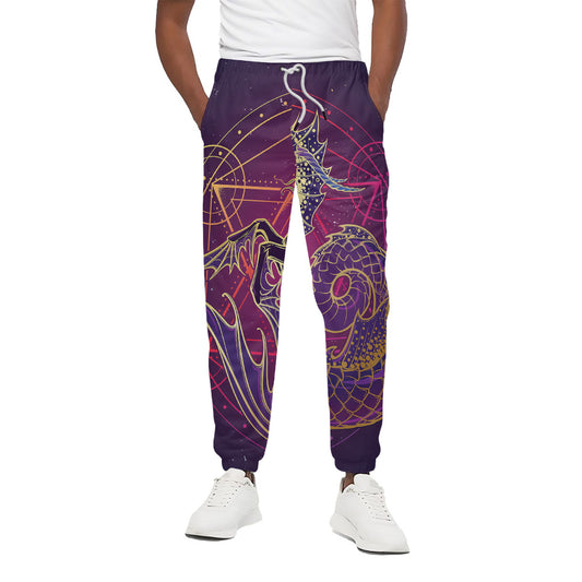 Fantastic Capricorn Sign Print Cotton Pants
