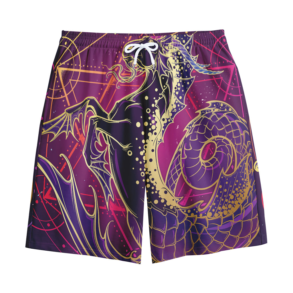 Fantastic Capricorn Sign Print Cotton Shorts