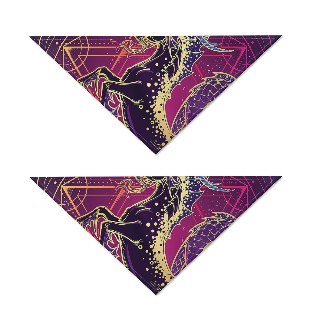 Fantastic Capricorn Sign Print Dog Bandana