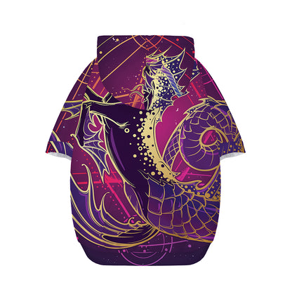 Fantastic Capricorn Sign Print Dog Zip Up Hoodie