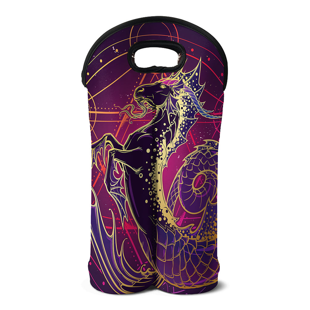 Fantastic Capricorn Sign Print Double Neoprene Wine Tote