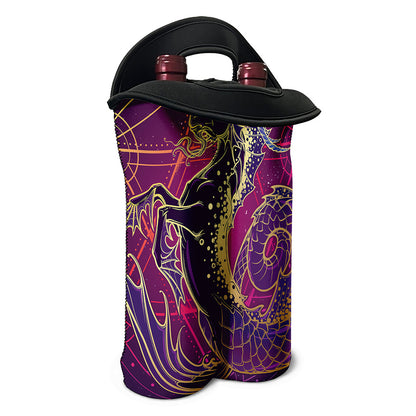 Fantastic Capricorn Sign Print Double Neoprene Wine Tote