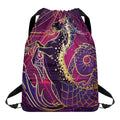 Fantastic Capricorn Sign Print Drawstring Backpack