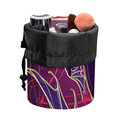 Fantastic Capricorn Sign Print Drawstring Makeup Bag