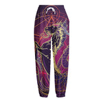 Fantastic Capricorn Sign Print Fleece Lined Knit Pants