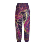 Fantastic Capricorn Sign Print Fleece Lined Knit Pants