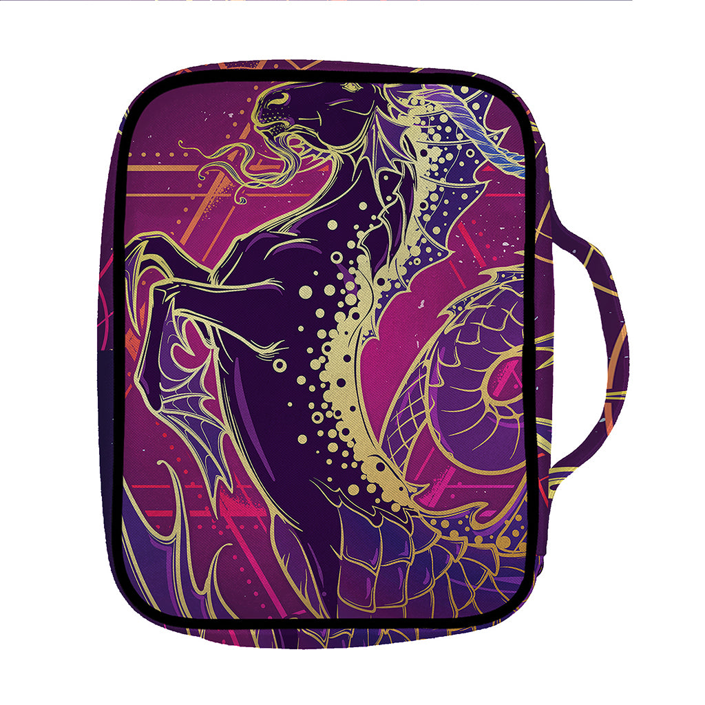 Fantastic Capricorn Sign Print Front Pocket Bible Bag