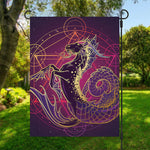 Fantastic Capricorn Sign Print Garden Flag