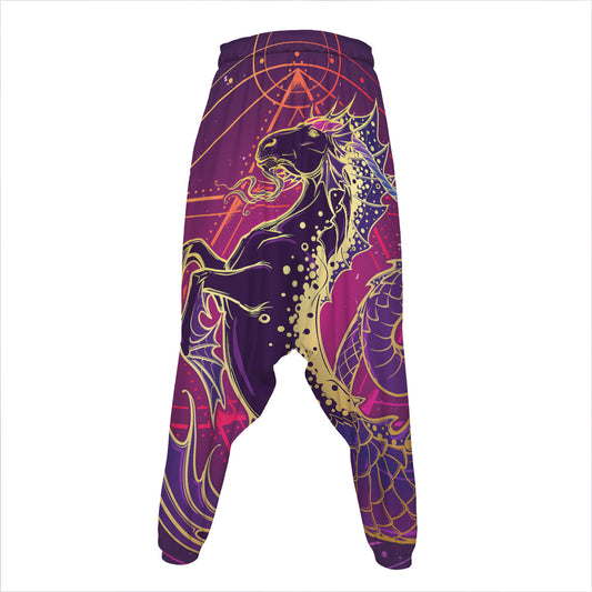 Fantastic Capricorn Sign Print Hammer Pants