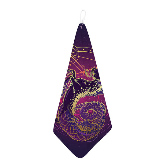 Fantastic Capricorn Sign Print Hand Towel