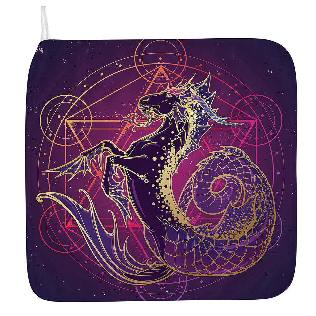 Fantastic Capricorn Sign Print Hand Towel