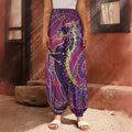Fantastic Capricorn Sign Print Harem Pants