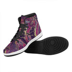 Fantastic Capricorn Sign Print High Top Leather Sneakers