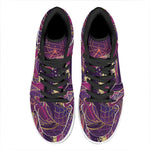 Fantastic Capricorn Sign Print High Top Leather Sneakers