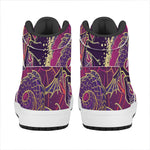 Fantastic Capricorn Sign Print High Top Leather Sneakers