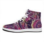 Fantastic Capricorn Sign Print High Top Leather Sneakers