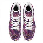 Fantastic Capricorn Sign Print High Top Leather Sneakers