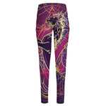 Fantastic Capricorn Sign Print High-Waisted Pocket Leggings