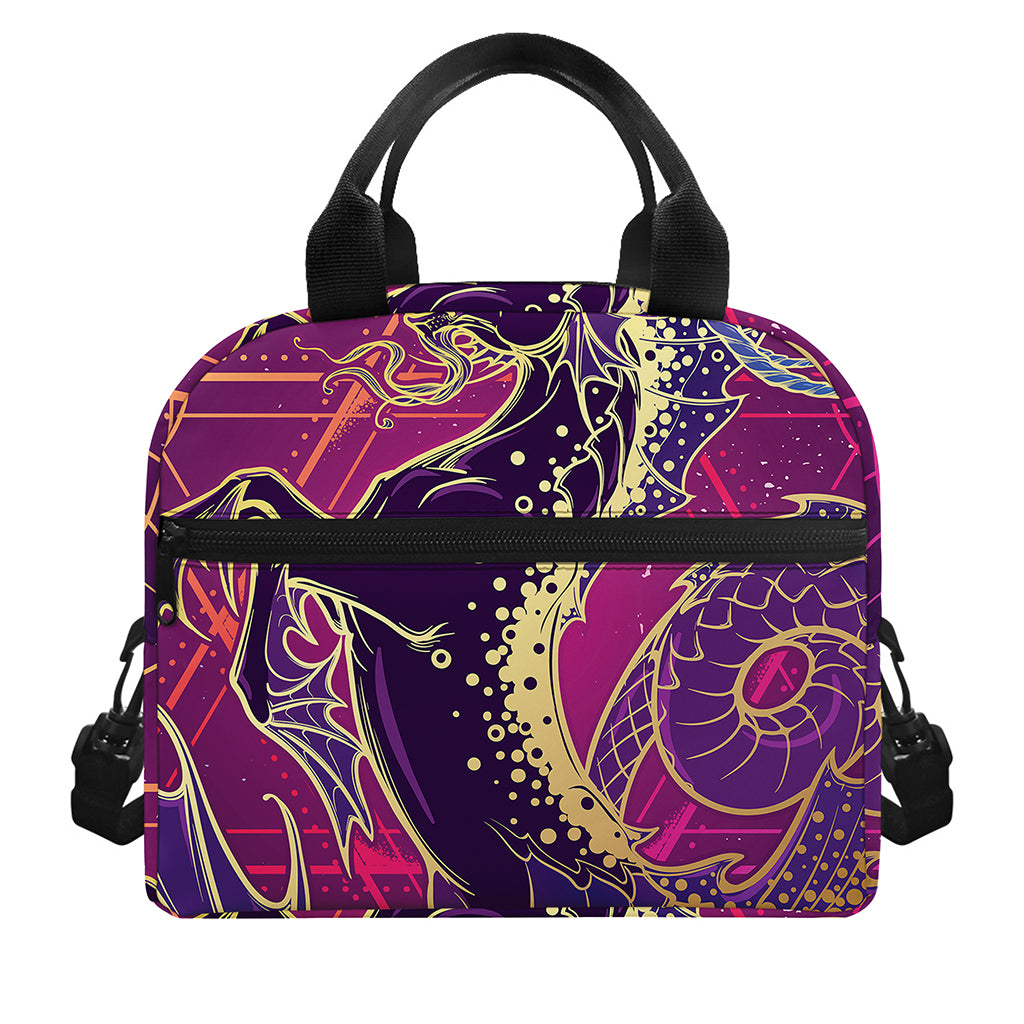 Fantastic Capricorn Sign Print Insulated Lunch Bag