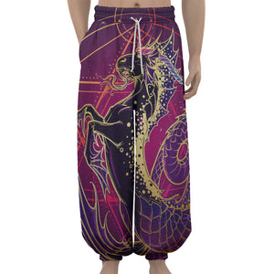 Fantastic Capricorn Sign Print Lantern Pants