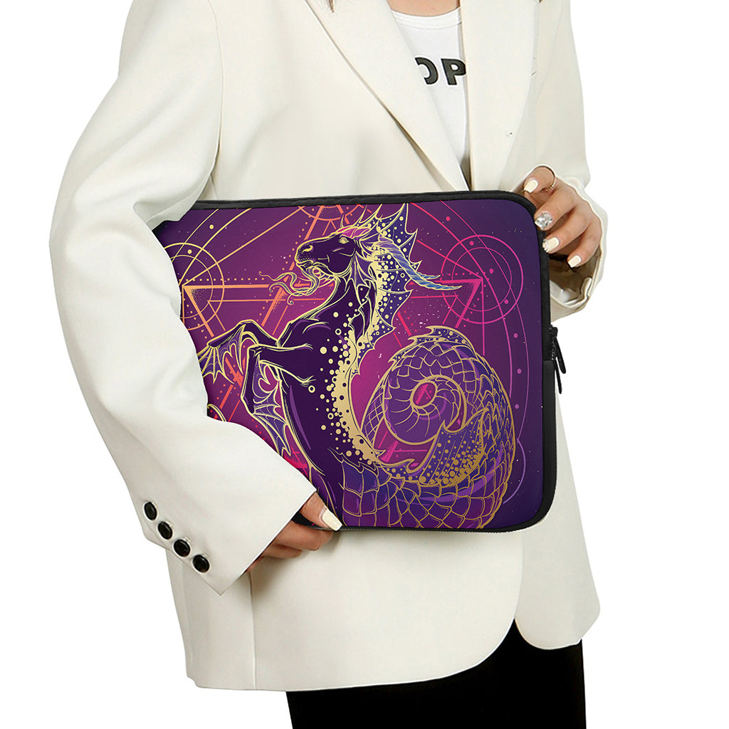 Fantastic Capricorn Sign Print Laptop Sleeve