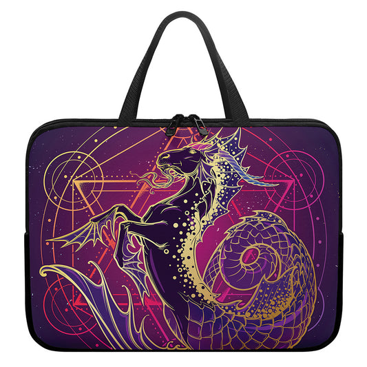 Fantastic Capricorn Sign Print Laptop Sleeve With Handle