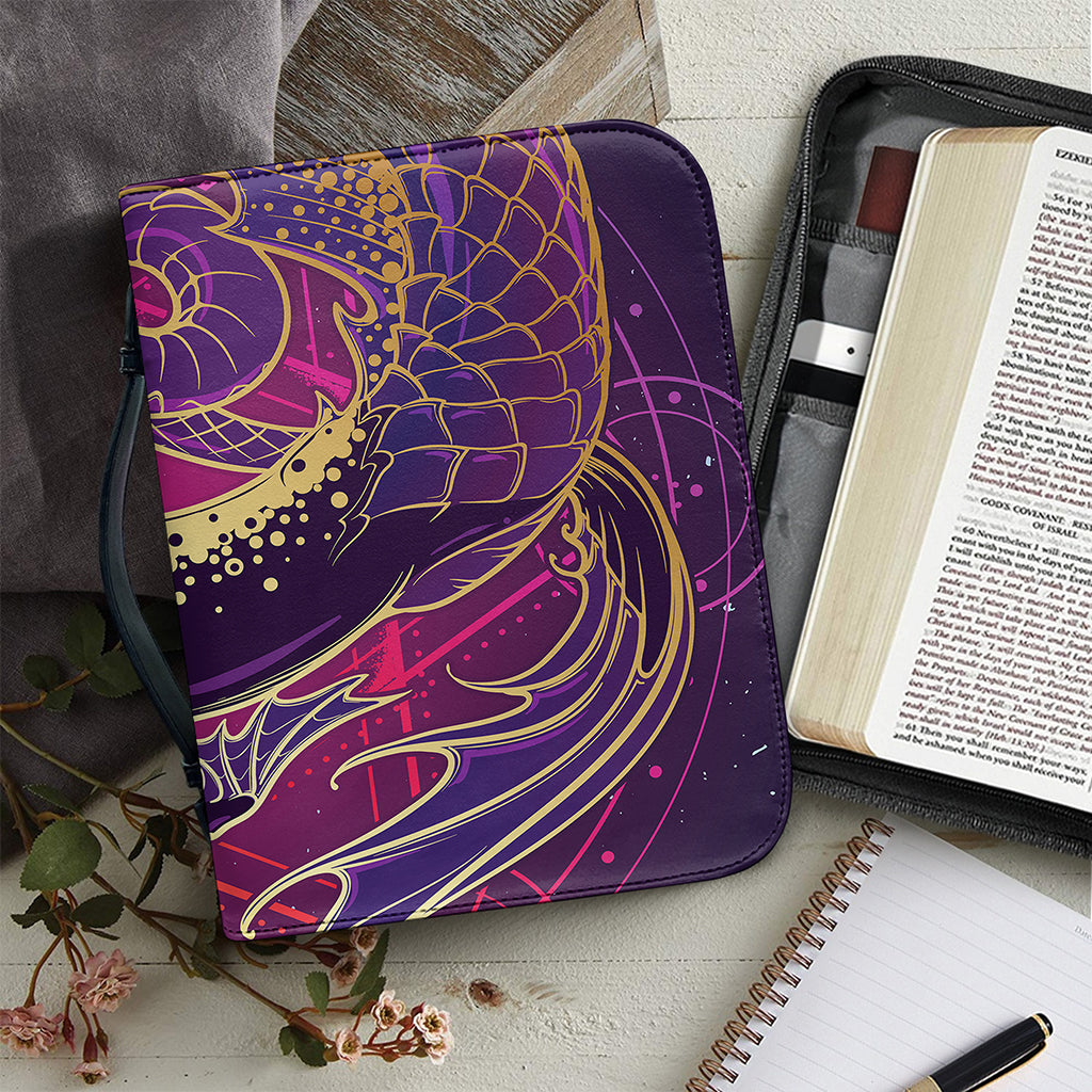 Fantastic Capricorn Sign Print Leather Bible Cover