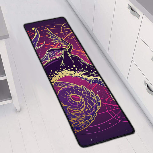 Fantastic Capricorn Sign Print Long Kitchen Mat