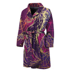 Fantastic Capricorn Sign Print Men's Bathrobe
